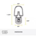 thumbnail image 4 of (3 pack) OOK Small D-Ring Hangers, Zinc Plated, 3 Pieces, 4 of 10