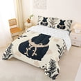 thumbnail image 2 of Erosebridal Cartoon Bunny Silhouette Full Size Comforter Sets,Easter Theme Rustic Plant Leaves Bedding Sets For Girls Kids Reversible 3pcs, 2 of 7