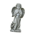 thumbnail image 4 of Estatua de ángel de resina con energía solar para jardín, decoración de cementerio, adorno de césped, regalos de jardinería, peso ligero, altura 30 cm, 4 of 8