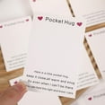 thumbnail image 5 of Pekkaxy 100pcs Pocket Hug Cards, 2.36 X 3.54 Inch Pocket Hug Backing Cards, Heart Pocket Hug Gift Card Blank, Pocket Hug Greeting Card Keepsake Gifts, DIY Thinking of You Love Gift for Family Friends, 5 of 6