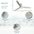 thumbnail image 5 of Sofucor 52-Inch Flush Mount Ceiling Fan with LED Light and Remote Control, 5 of 8