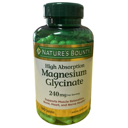 Nature s Bounty High Absorption Magnesium Glycinate  240mg (180 Count)