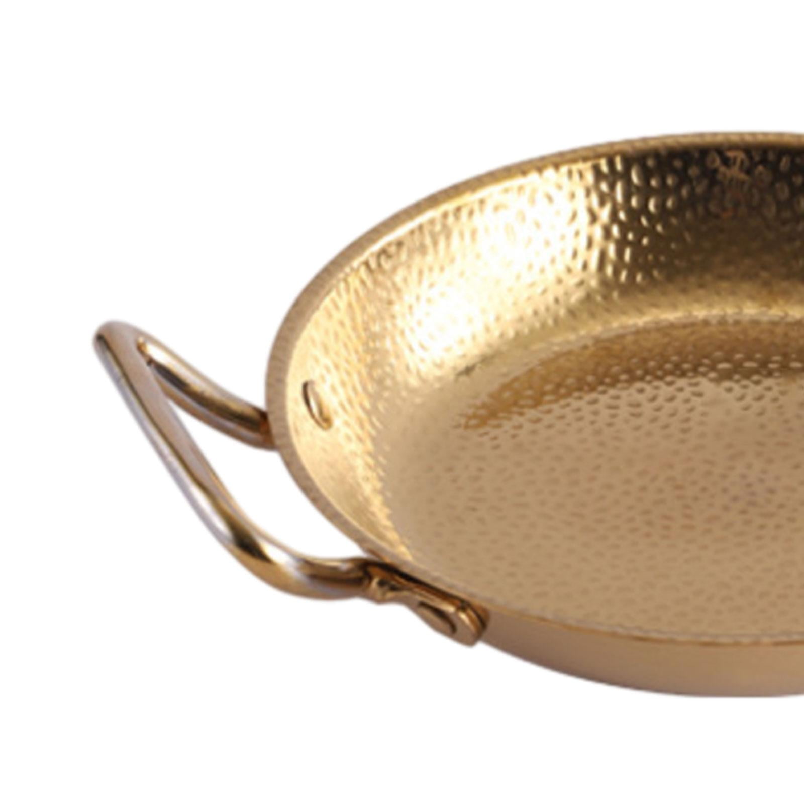 Pan Dry Pot Fast Heating Kitchen Cookware Kimchi Soup Pot Instant Noodle Pot Gold