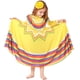 thumbnail image 2 of Vestido Largo De Baile De Estilo Étnico Mexicano Para Niños Disfraz De Halloween 61 Escuela, 2 of 4