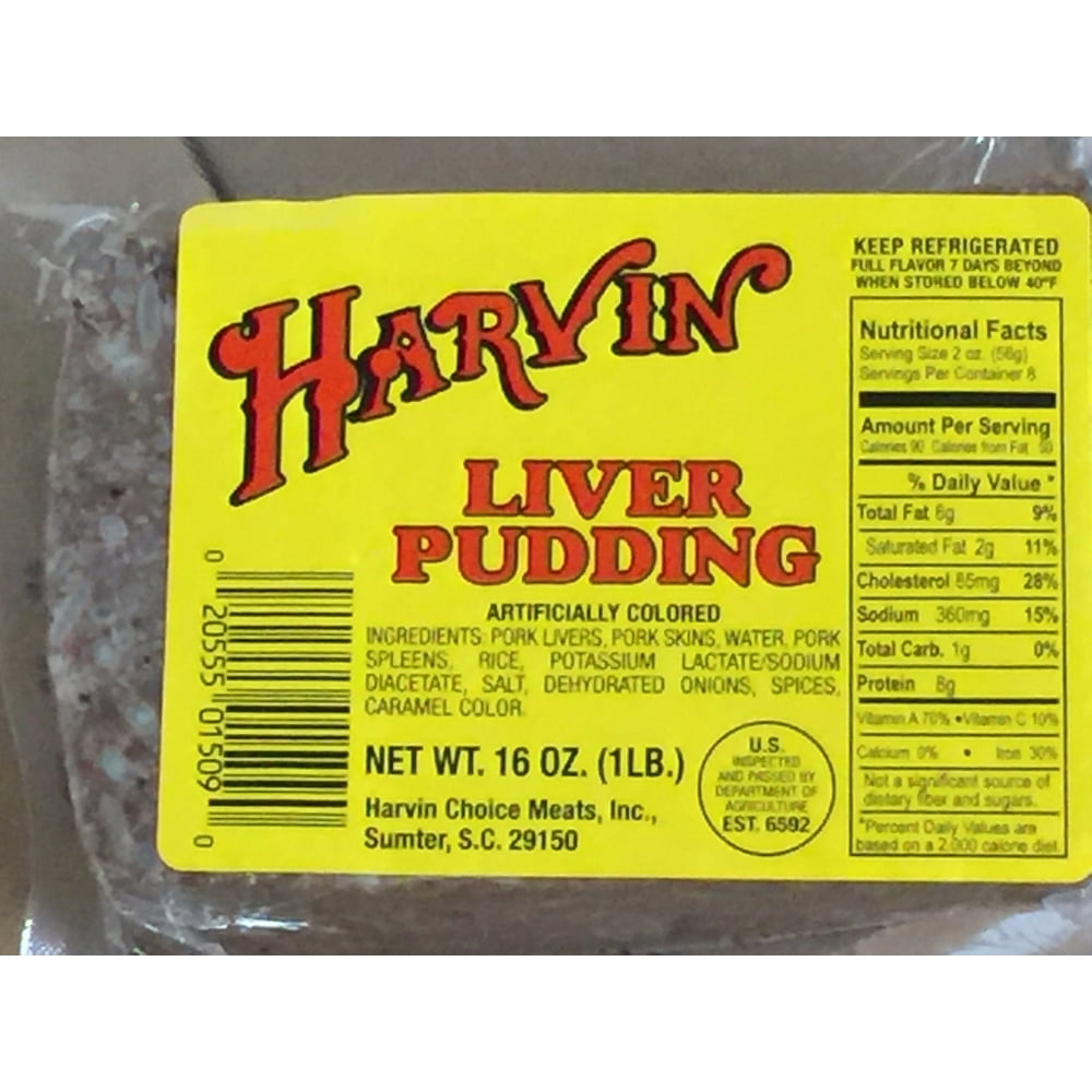 Harvin Liver Pudding, 16 Oz.