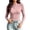 #20Pink, variant on Womens Crossover V Neck Long Sleeve Top, Slim Fit Casual Shirt