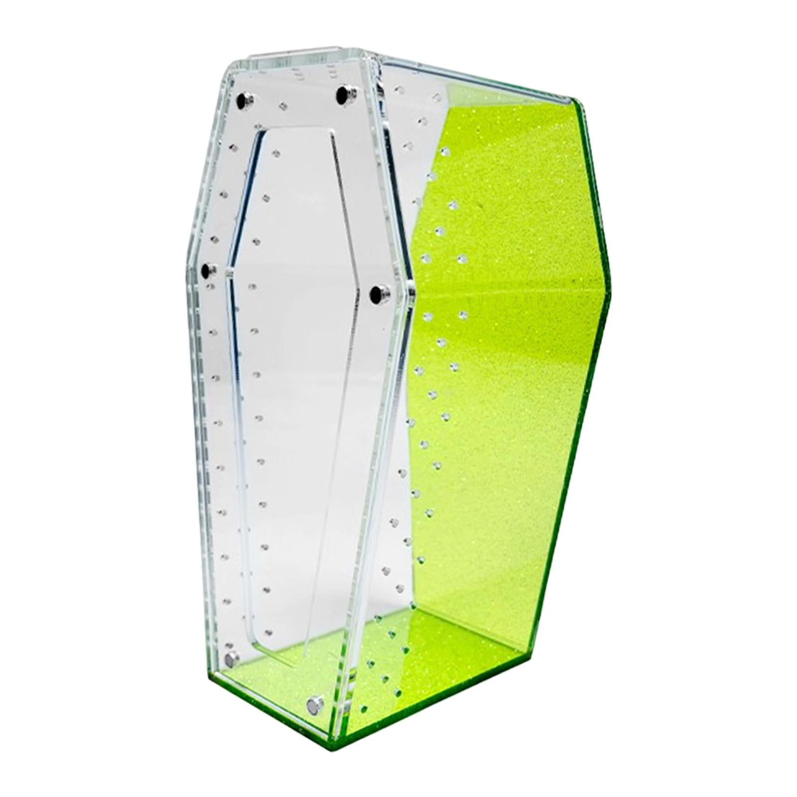Reptile Terrarium Tarantula Enclosure Jumping Spider Cage 360 Degree Clear Acrylic for Pet Observation