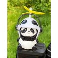 thumbnail image 4 of Decoración Para manillar de bicicleta eléctrica, Panda de dibujos animados con casco, tornillo de aire, adornos, accesorios para equipos de equitación, 4 of 5