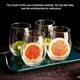 thumbnail image 3 of Handle less glass transparent glass set 4 summer drink glass sets. The ideal gift party glass set., 3 of 4