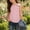 Tops-361Pink, variant on Gamivast Summer Tops for Girls Square Neck Button Shoulder Regular Fit Blouse Eyelet Lace Hollow out Cotton Sleeveless Shirts Casual Daily Holiday Beach Party Wear