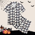 thumbnail image 5 of WEAIXIMIUNG Ensemble 2 Pcs Pyjamas pour Enfants Imprimé Graphique Chemise à Manches Courtes à Boutons et Shorts Ensemble de Pyjama 2-3 Ans, 5 of 5