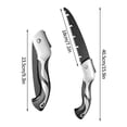 thumbnail image 3 of Foldable 65 Steel Hand Saw for Wood Cutting, PVC Pipe Cutting, & Branch Pruning - Rust Resistant Black Multi-Purpose Garden & Utility Tool with Triple Ground Teeth, 3 of 8