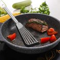thumbnail image 2 of Blasgw Stainless Steel Steak Frying Fish Spatula, Fan-shaped Spatula, Silicone Spatula, Non Stick Pan, Special Pancake Spatula Black, 2 of 3