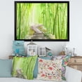 thumbnail image 3 of Designart 'Path in Green Bamboo Forest' Traditional Framed Art Print, 3 of 4