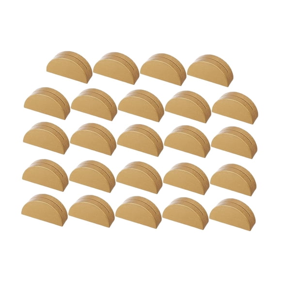 24 portatarjetas de lugar, etiquetas, fotos, menús, clips de madera, novedosos y modernos para números de mesa. S