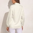 thumbnail image 2 of Ivory GREEN Long Sleeve Blouse Woman Streetwear Casual Shirts Summer Oversize Woman Streetwear Clothing Birthday Present, 2 of 7
