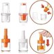 thumbnail image 3 of Oil Bottle Brush, Basting Brush, Silicone Pastry Baking Brush BBQ Sauce Marinade Meat Glazing Oil Brush Bottle Vinegar Pump Spray Dispenser with Brush, 3 of 3