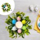 thumbnail image 4 of Decoraciones de Pascua, regalos de Pascua, adornos de Pascua, corona de candelabro de Pascua, decoración de mesa festiva, candelabro, anillo de vela, diseño de festival de Pascua, decoración de mesa,, 4 of 6