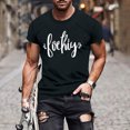 thumbnail image 2 of Camiseta de Manga Corta Impresa de Estilo Masculino, Tops Cortos para las Mujeres Pullover Casual Primavera Verano Uso Diario, 2 of 8