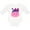 AA-White, variant on Inktastic Girl Hippo Girls Long Sleeve Baby Bodysuit
