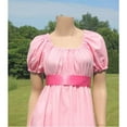 thumbnail image 4 of Regency Dress Pink Vintage Dress High Waistline Tea Gown, 4 of 5
