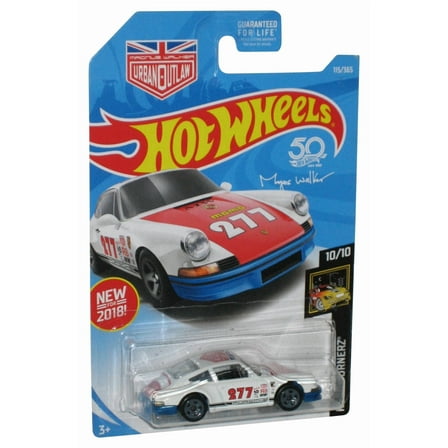 Hot Wheels Nightburnerz 10/10 Magus Walker (2018) White '71 Porsche 911 Car 115/365