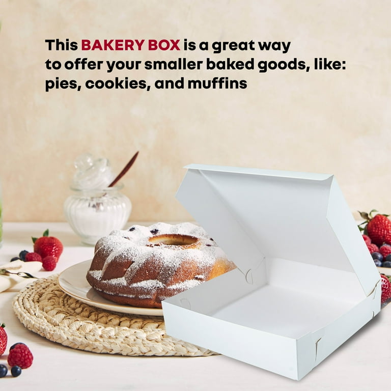 Large 19x14x4 1/2 Dessert Cake Box, Big 50 ct Pack - Walmart.com