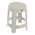 thumbnail image 3 of Kit 4 Bancos Redondo Rattan Para Exterior E Interior (Blanco Cantera), 3 of 4