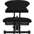 thumbnail image 7 of Ergonomic Kneeling Office Chair with Back in Black Mesh and Fabric, 7 of 7