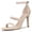 Beige, variant on BLISSFUL STEP Women's Shoes Faux Suede Stiletto High Heel Open Toe Adjustable Ankle Strap Sandals  Sky Blue 8