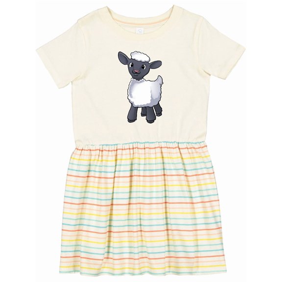 Inktastic Cute Little Lamb Girls Toddler Dress