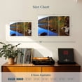 thumbnail image 3 of Elephant Stock Jordan Pond In Autumn Wall Art - Horizontal Multi Panel Canvas - Dining Room Wall Decor - Nature Multi Panel - Blue And Green Decor - 23" x 14", 3 of 4
