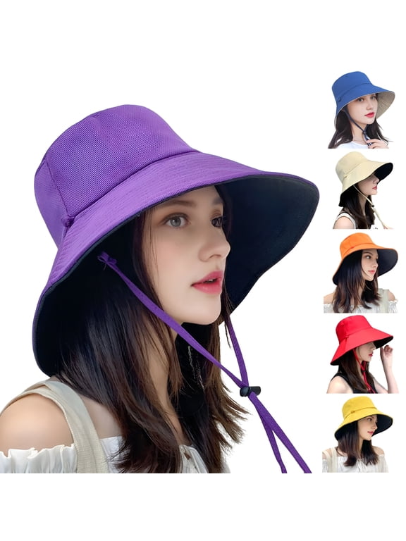 Waterproof Bucket Rain Hat with Chin Strap, Quick Dry Packable Boonie Safari Sun Hat, UV Protection for Hiking Fishing