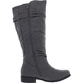 Women's Journee Collection Harley Wide Calf Knee High Boot Grey Faux
