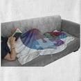 thumbnail image 6 of Puzzle Print Soft Flannel Fleece Blanket, Jigsaw Colorful Design Graphic with Man and Woman Profiles Look Opposite Ways, Cozy Plush for Indoor and Outdoor Use, 70" x 90", Multicolor, by Ambesonne, 6 of 6