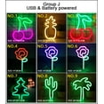 thumbnail image 1 of 81 Styles LED USB Neon Sign Light Wall Hanging Neon Sign Hanging Lamp Fruit Shaped Tree Deer for Party Christmas Gift Room Home, 1 of 5