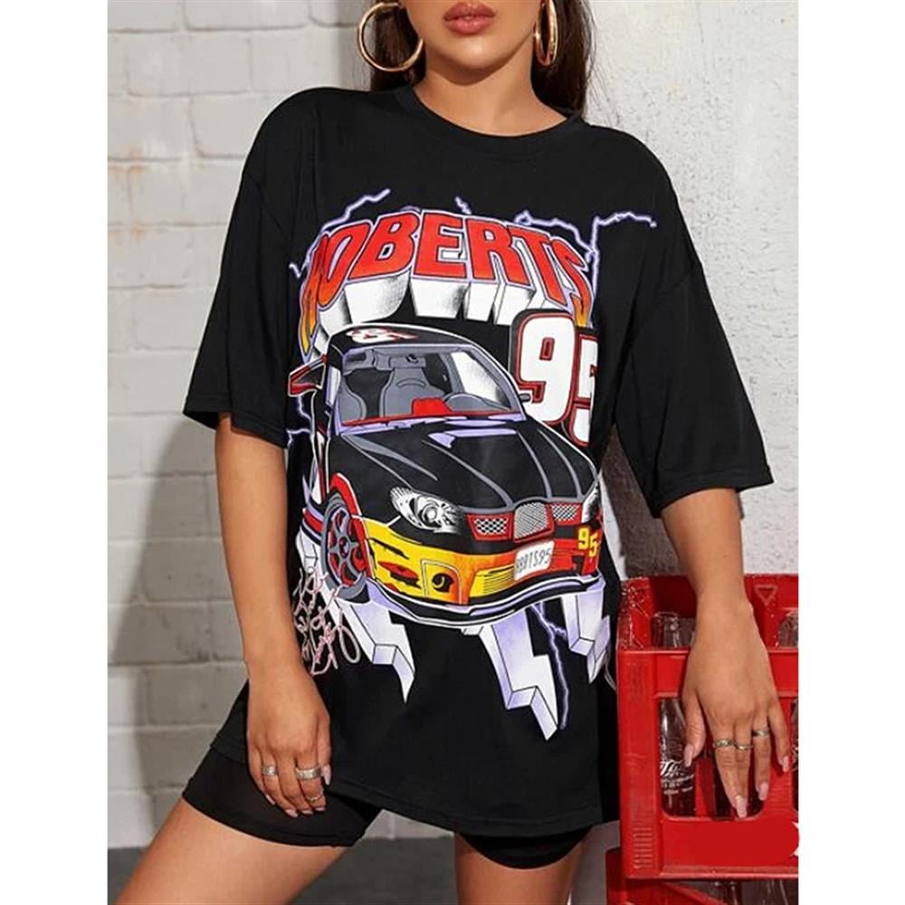 Women's oversize T-shirt black M 
