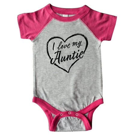 

Inktastic I Love My Auntie in Black Chalk Heart Gift Baby Boy or Baby Girl Bodysuit