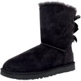 thumbnail image 1 of Ugg Bottes de Neige en Suède Grises à la Cheville pour Femmes Bailey Bow II - 8M, 1 of 3