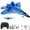 Blue, variant on Remote Control Airplane,RC Fixed Wing Plane Glider Airplane with Remote Outdoor Sport Game Children Remote Control Airplane Jet Fighter Toy