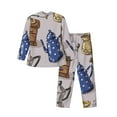 thumbnail image 2 of Bingfone Men'S Pajama Set 2 Piece Loungewear Pjs, Long Sleeve With Pajama Pants-Antique Vintage Teapot Coffee Grinder, 2 of 9