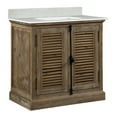 thumbnail image 2 of InFurniture WK1936-AP TOP 36 in. Solid Wood Single Sink Vanity With Arctic Pearl Quartz Marble Top-No Faucet, 2 of 5