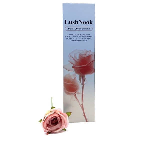 LushNook Artificial flowers of plastics Lifelike Decorative Blooms for Home & Office – Realistic Plastic Flower Arrangements