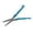Blue, variant on 2-in-1 Foldable Scissors with Measuring Ruler, 14.5cm Stainless Steel Mini Portable EDC Scissors, Lightweight Multitool for Camping Outdoor Household Use - White