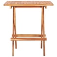 thumbnail image 3 of vidaXL Patio Bistro Set 3 Piece Patio Folding Table and Chairs Solid Teak Wood, 3 of 10