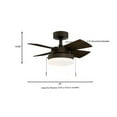 thumbnail image 4 of Hampton Bay Metarie II 24 in. Indoor Oil Rubbed Bronze Ceiling Fan with Light, 4 of 8