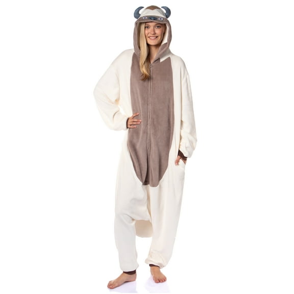 Nickelodeon Avatar The Last Airbender Appa Women's Hooded Union Suit One Piece Costume Kigurumi Pajama