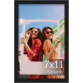 thumbnail image 1 of Vittanly 7x11 Picture Frame for Wall Mounting or Tabletop Display, Engineered Wood with Shatter Resistant Plexiglass, Photo Frames for Home Decor, Black, 1 Pack, 1 of 7