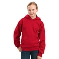 thumbnail image 1 of Port & Company Youth Pullover Hooded Sweatshirt, Red S, 1 of 3
