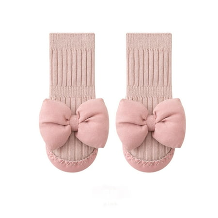 LZHGirlshop Baby Non Slip Socks Shoes Toddler Girls Boys Walking Shoes Infant Indoor Floor Slipper Sneakers Pink 6-12M